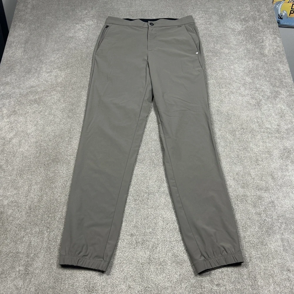 Vuori Mens Fleet Jogger Pants Small Brown Gray V444 Performance Flex Lightweight
